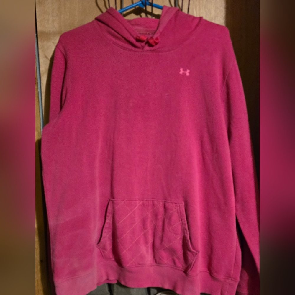 Under Armour well loved pink hoodie